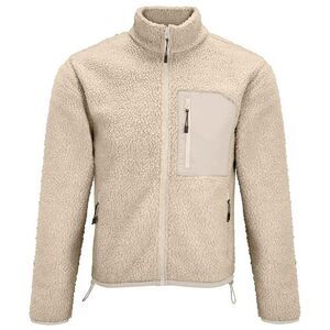 SOLS Unisex Adult Fury Sherpa Fleece Jacket / Shear Beige/Beige